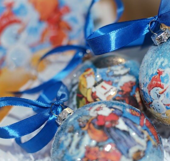 елочные шары ручной работы
